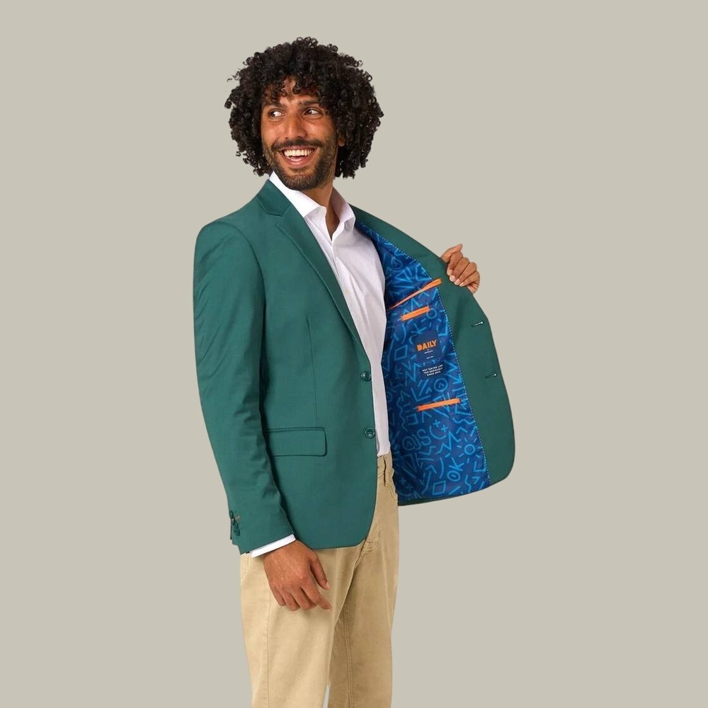 OppoSuits Daily Blazers Daily Posy Green Men's Size US 44 NEW